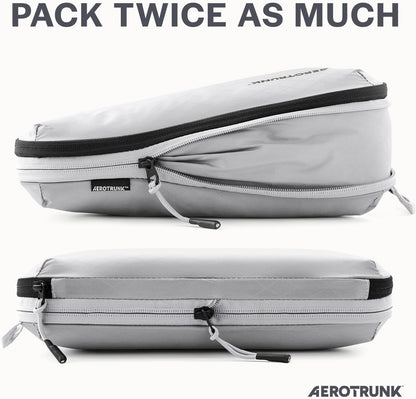 Aerotrunk Ultralight Compression Packing Cubes for Travel, 6-Pack, Grey