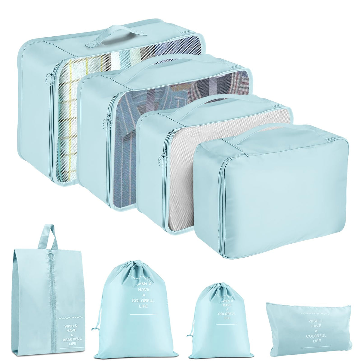 Packing Cubes for Travel 10 Set Luggage Organizer Bags