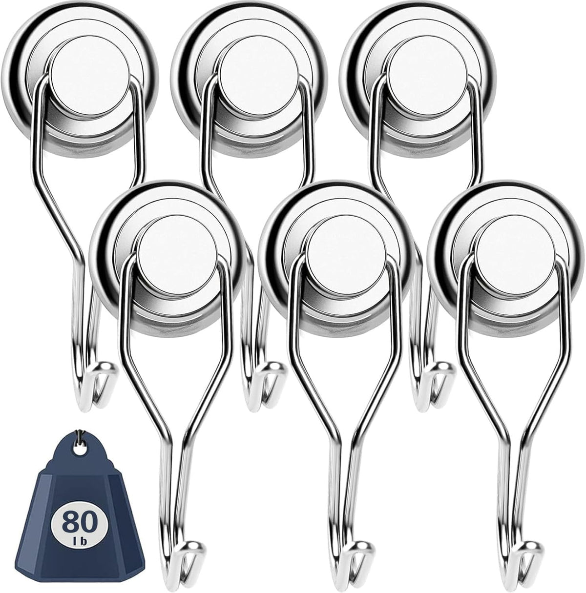 DIYMAG Magnetic Hooks,120LBS Heavy Duty 8 Pack 2026 Cruise Ship Essentials