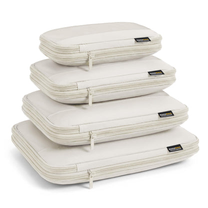 4 Piece Compression Packing Cubes for 3–7 Day Travel, Light Green