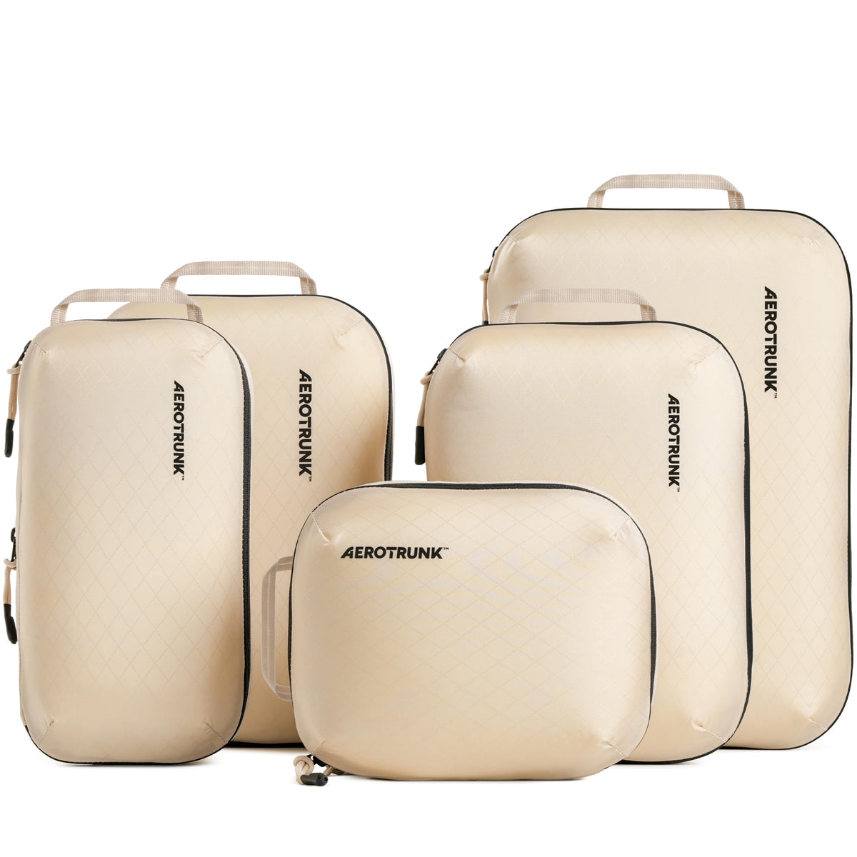 Aerotrunk Ultralight Compression Packing Cubes for Travel, 6-Pack, Grey