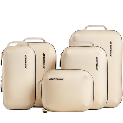 Aerotrunk Ultralight Compression Packing Cubes for Travel, 6-Pack, Grey