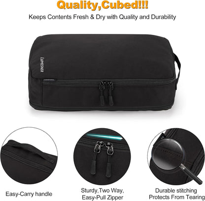 Lumesner 8 Set Compression Packing Cubes, Travel Suitcase Organizers