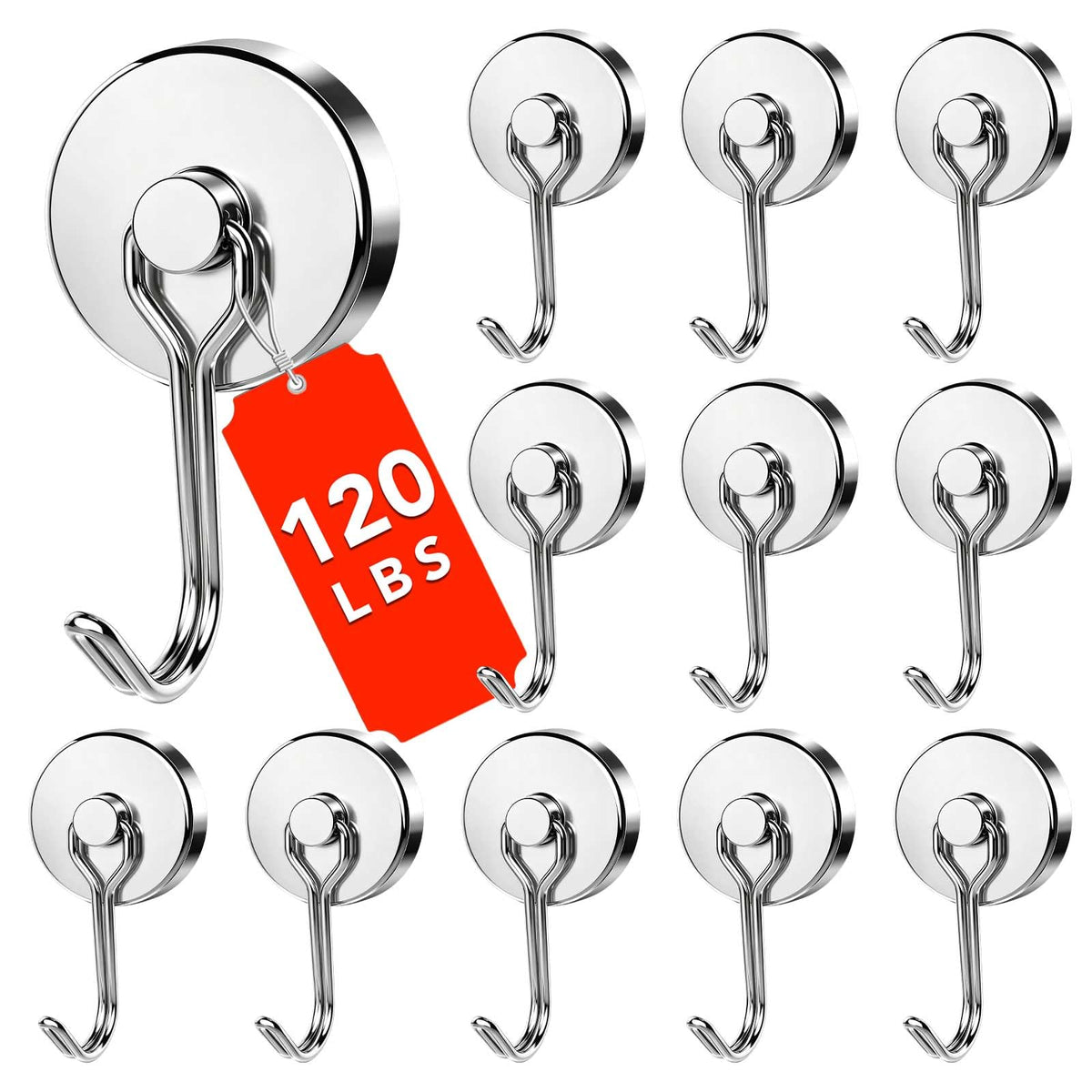 DIYMAG Magnetic Hooks,120LBS Heavy Duty 8 Pack 2026 Cruise Ship Essentials