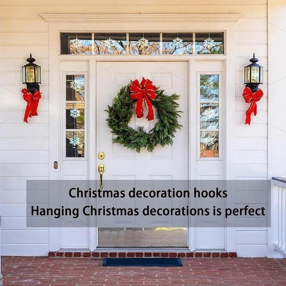 30 Large Hooks+36 Strips, Clear Utility Hooks with Removable Strips Damage-Free, Wall Hooks Heavy Duty for Hanging Home Decor, Value Pack