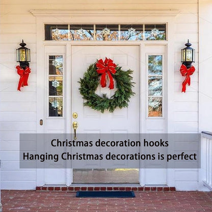 30 Large Hooks+36 Strips, Clear Utility Hooks with Removable Strips Damage-Free, Wall Hooks Heavy Duty for Hanging Home Decor, Value Pack