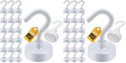 DIYMAG Magnetic Hooks 20pcs 30lbs+ Cruise Essentials 2026 Magnet Hook