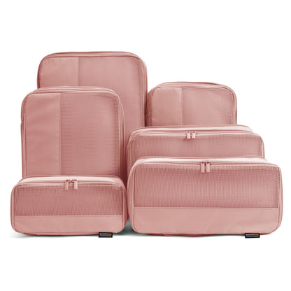 4 Piece Compression Packing Cubes for 3–7 Day Travel, Light Green