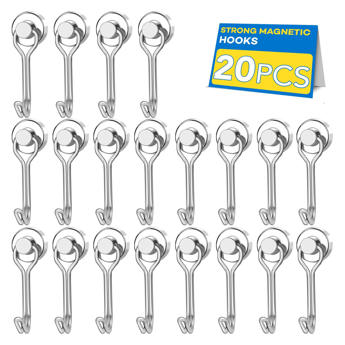 LOVIMAG Magnetic Hooks Magnet Hook for Cruise Cabins Fridge 30LBS 6Pack