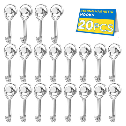 LOVIMAG Magnetic Hooks Magnet Hook for Cruise Cabins Fridge 30LBS 6Pack
