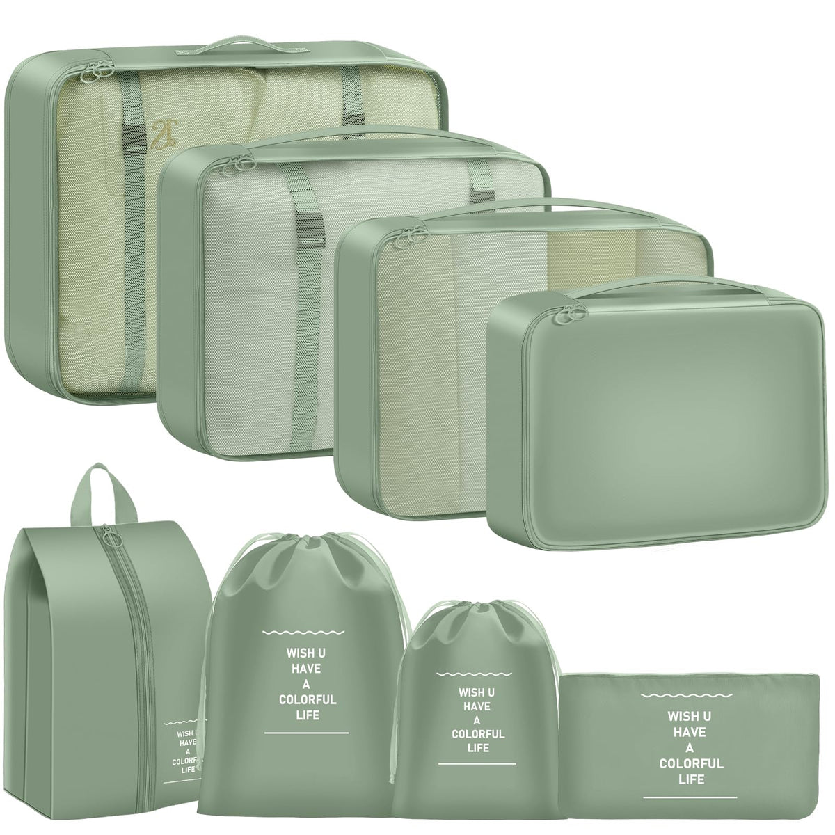 Packing Cubes for Travel 10 Set Luggage Organizer Bags