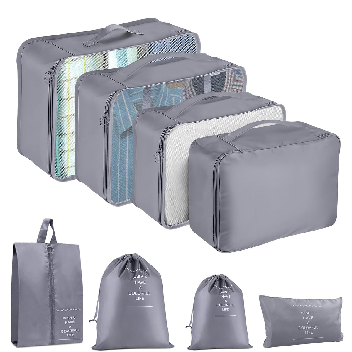 Packing Cubes for Travel 10 Set Luggage Organizer Bags