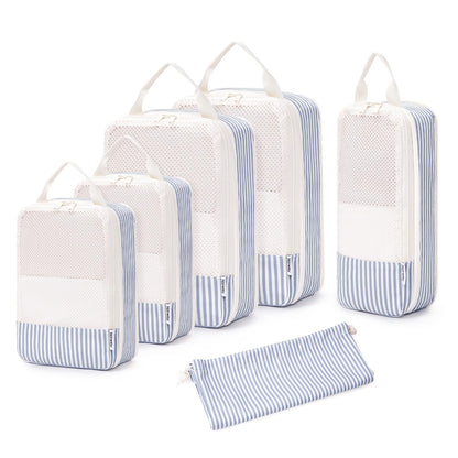 Narwey Compression Packing Cubes for Women Kids, Travel Organizer Bags