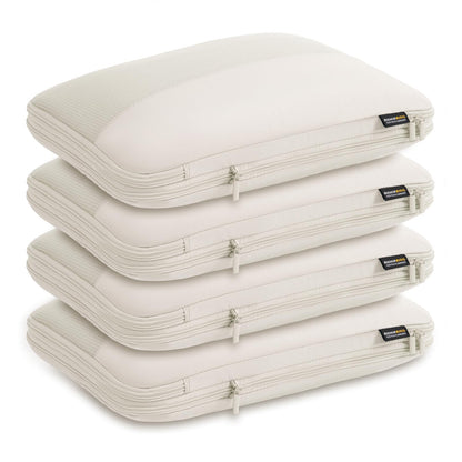 4 Piece Compression Packing Cubes for 3–7 Day Travel, Light Green
