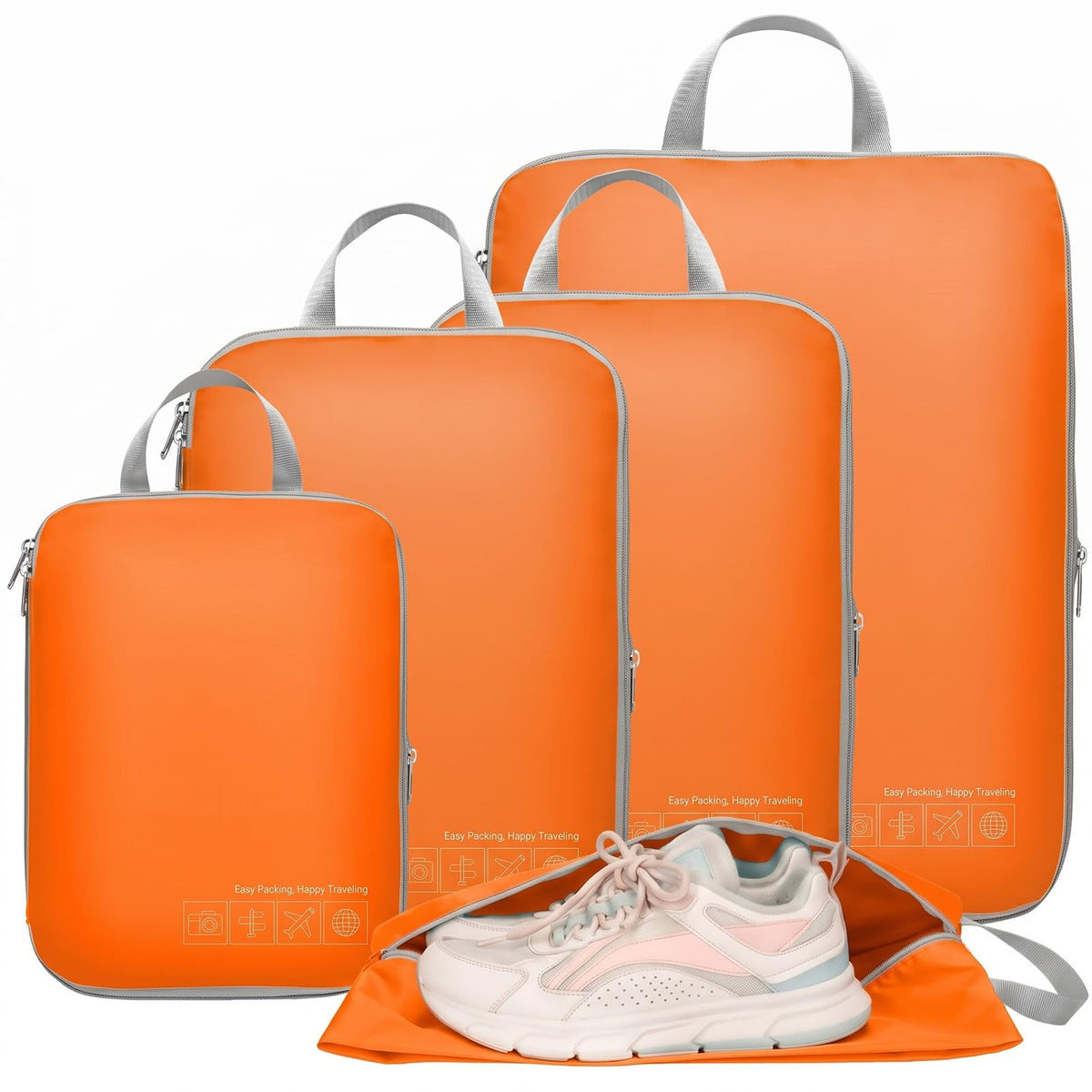 Cambond Compression Packing Cubes for Travel - Luggage Suitcase Organizer