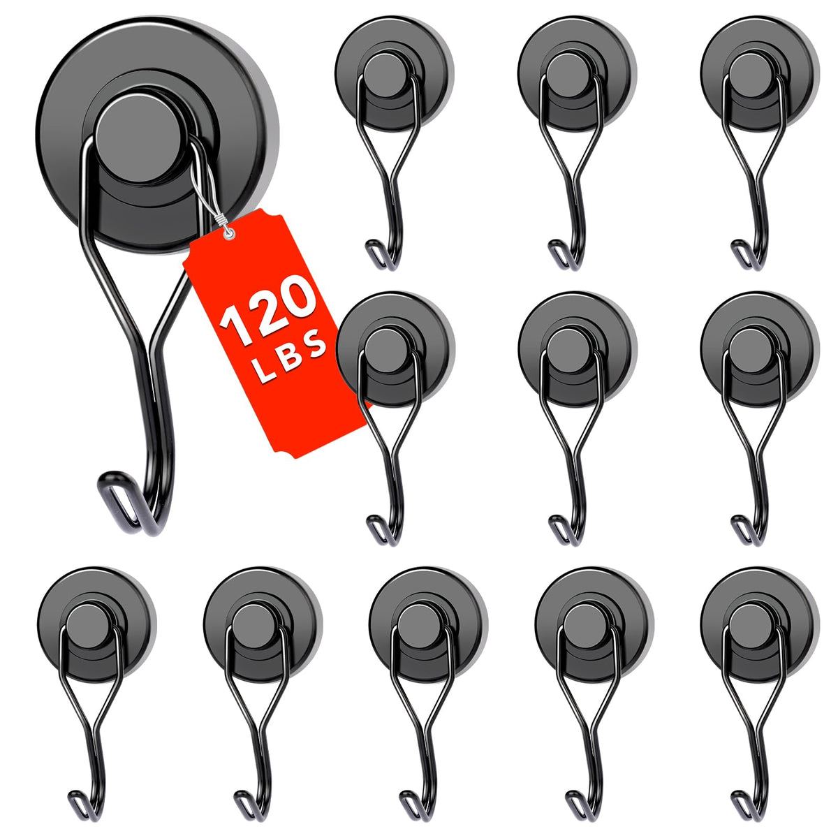 DIYMAG Magnetic Hooks,120LBS Heavy Duty 8 Pack 2026 Cruise Ship Essentials