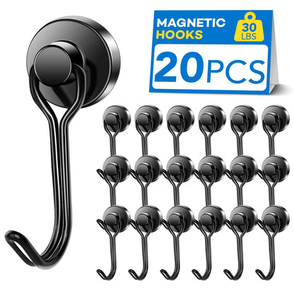 LOVIMAG Magnetic Hooks Magnet Hook for Cruise Cabins Fridge 30LBS 6Pack