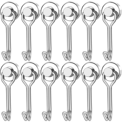 LOVIMAG Magnetic Hooks Magnet Hook for Cruise Cabins Fridge 30LBS 6Pack