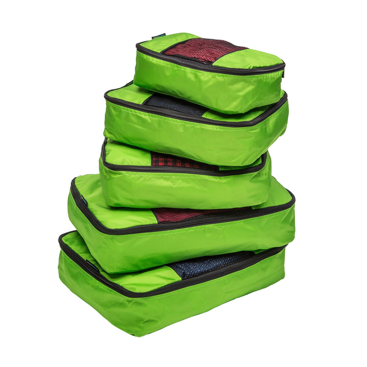 Travel Wise 5-Piece Packing Cubes Set Ripstop Nylon Pattern Design