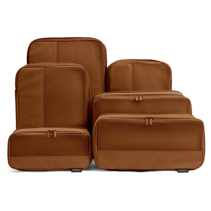 4 Piece Compression Packing Cubes for 3–7 Day Travel, Light Green