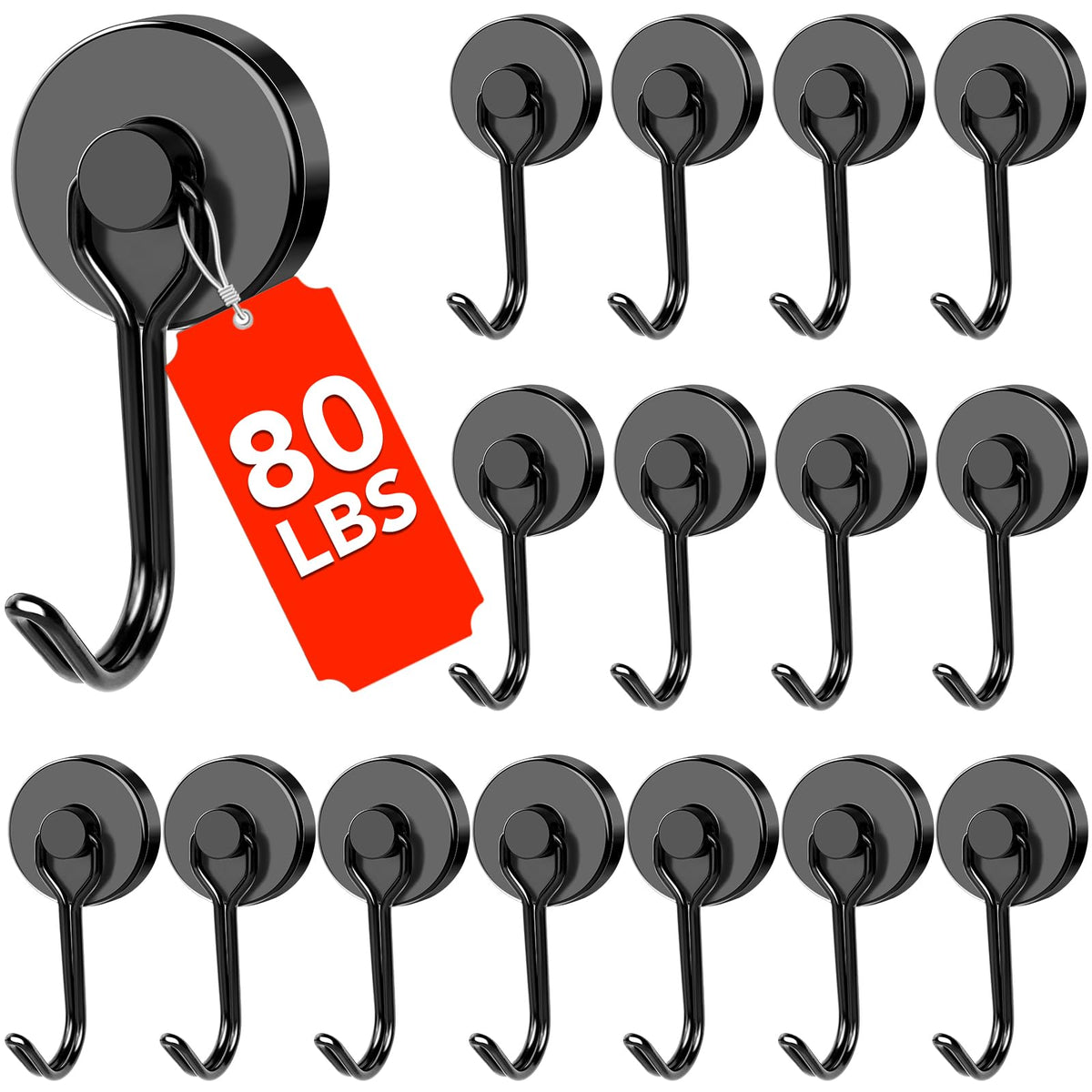 DIYMAG Magnetic Hooks,120LBS Heavy Duty 8 Pack 2026 Cruise Ship Essentials
