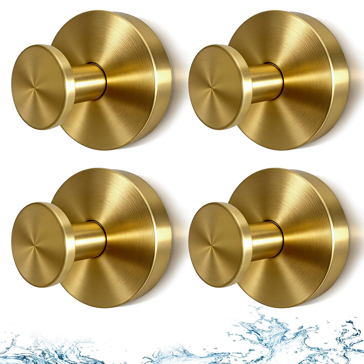 Suction Cup Hooks for Shower, Heavy Duty Stainless Steel, Silver 2 Pack