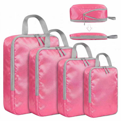 LANSKLBD 6/8 Set Packing Cubes for Suitcases Travel Luggage Packing Organizers,Travel Accessories Essentials Luggage Organizer with Shoe/Tioletry/Laundry Bag (Grey, 8 set)