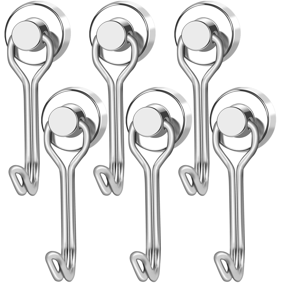 LOVIMAG Magnetic Hooks Magnet Hook for Cruise Cabins Fridge 30LBS 6Pack