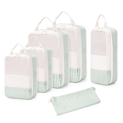 Narwey Compression Packing Cubes for Women Kids, Travel Organizer Bags
