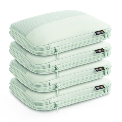 4 Piece Compression Packing Cubes for 3–7 Day Travel, Light Green