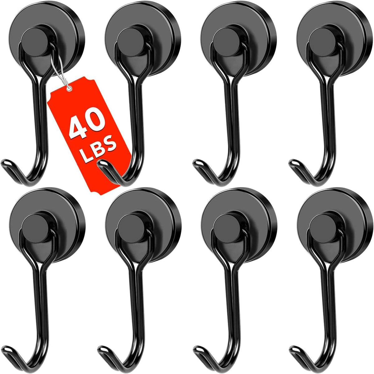 DIYMAG Magnetic Hooks,120LBS Heavy Duty 8 Pack 2026 Cruise Ship Essentials