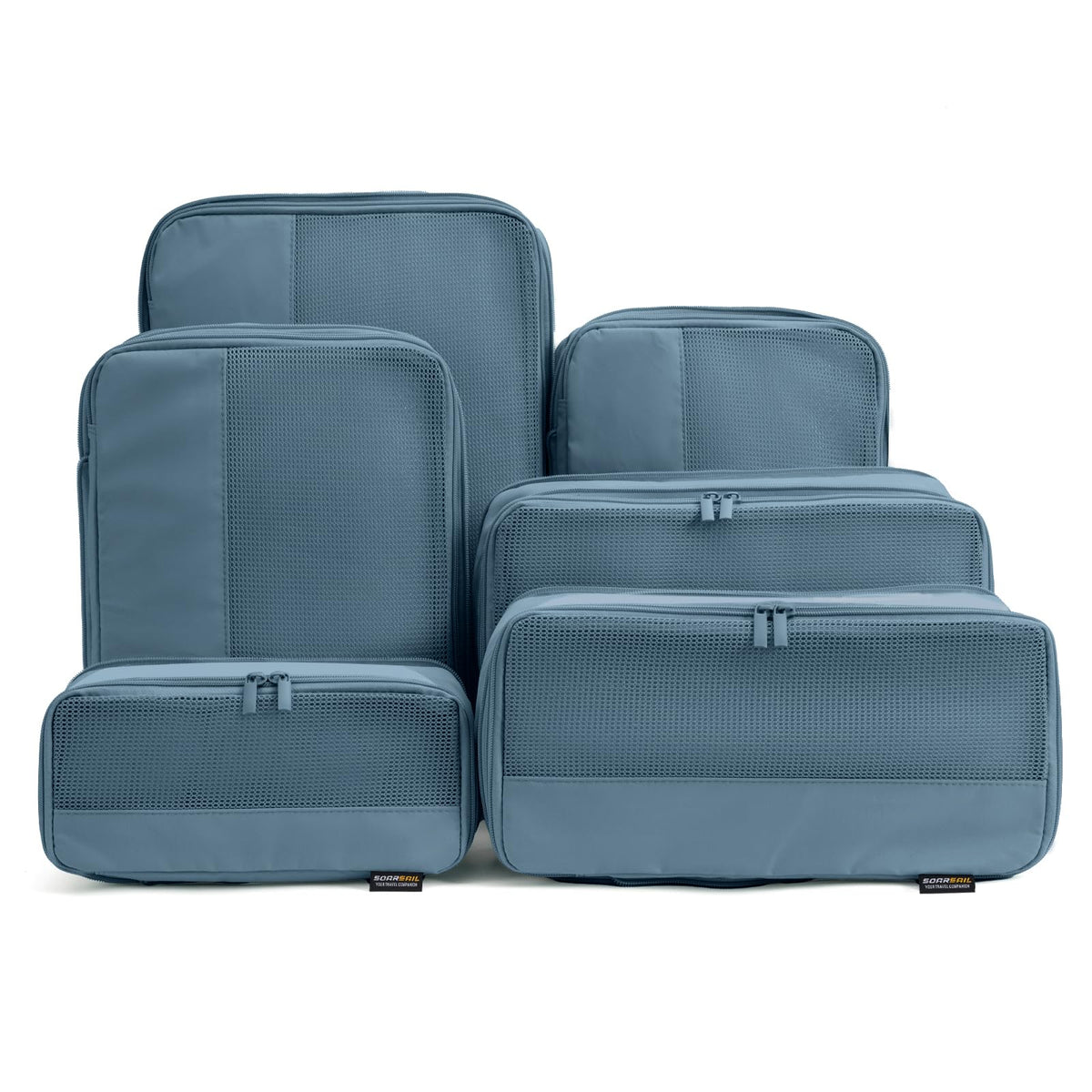 4 Piece Compression Packing Cubes for 3–7 Day Travel, Light Green