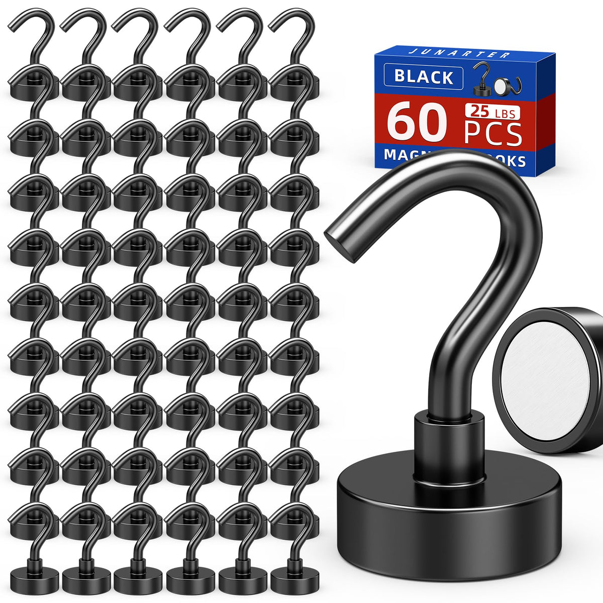 100 Pack Magnetic Hooks, 25lbs Magnet Hooks for Cruise Cabins