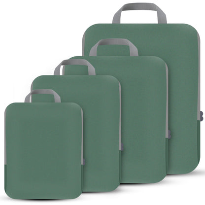 PANDA JOYS 4 Set Compression Packing Cubes Travel - Travel Accessories Expandable Packing Organizers for Carry On - Essentials Luggage Bags - Black