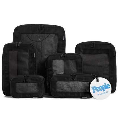 Aerotrunk Compression Packing Cubes for Travel, 6-Pack, Beige