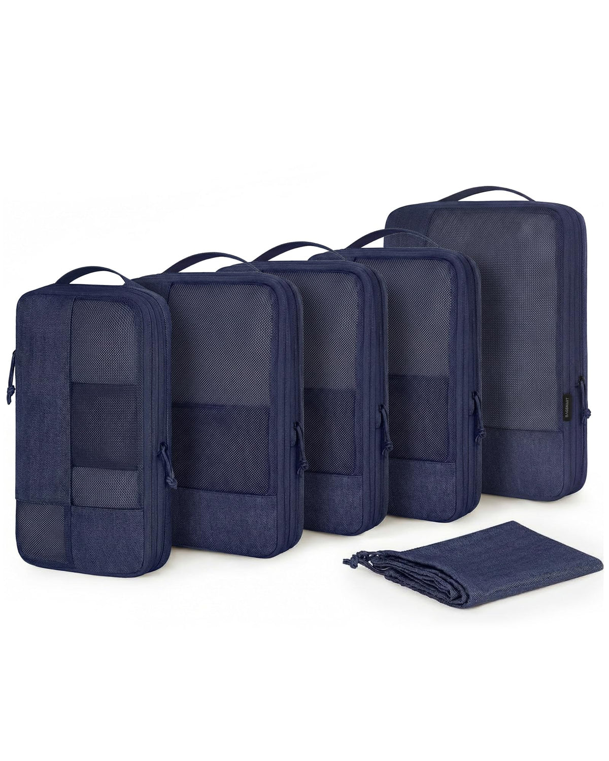 BAGSMART Compression Packing Cubes for Travel, 6 Set Luggage Organizer Bags