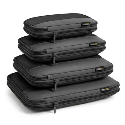 4 Piece Compression Packing Cubes for 3–7 Day Travel, Light Green