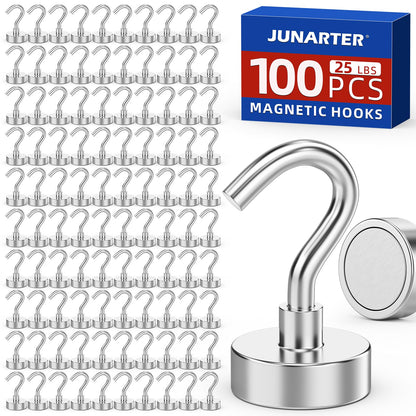 100 Pack Magnetic Hooks, 25lbs Magnet Hooks for Cruise Cabins