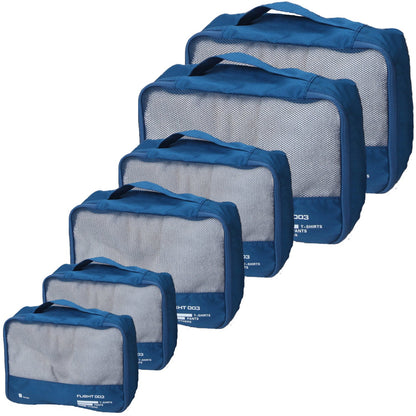 Packing Cubes Set Travel Luggage Organizers Suitcase Lightweight Accessories Black