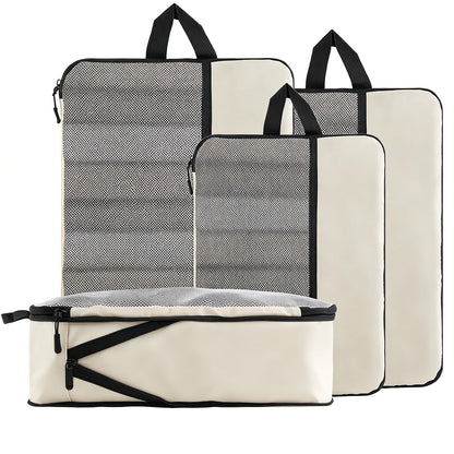 U+U 6 Set Compression Packing Cubes, Travel Organizers (Polka Dot)
