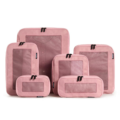 Aerotrunk Compression Packing Cubes for Travel, 6-Pack, Beige