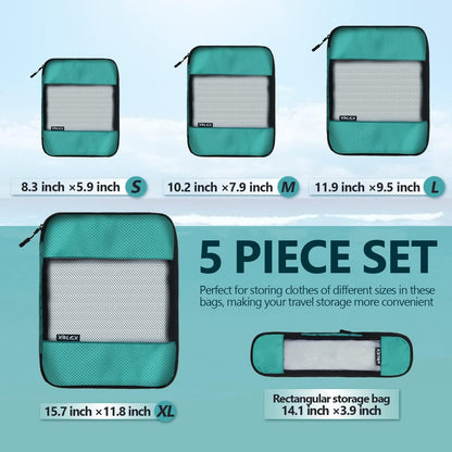 Compression Packing Cubes, Travel Organizer Bags, Compact Design for Efficient Packing