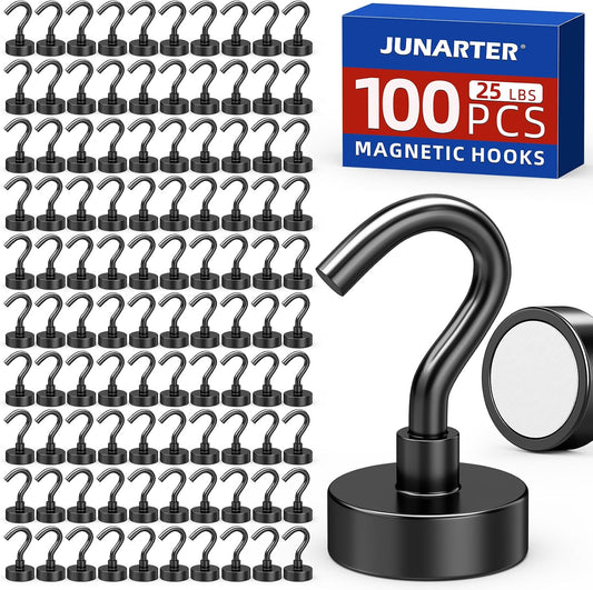 100 Pack Magnetic Hooks, 25lbs Magnet Hooks for Cruise Cabins