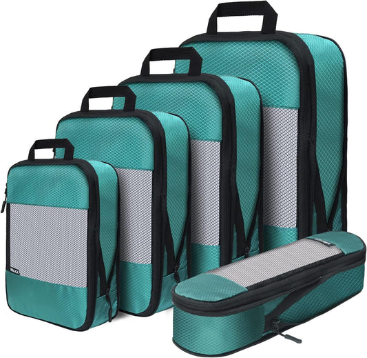 Compression Packing Cubes, Travel Organizer Bags, Compact Design for Efficient Packing