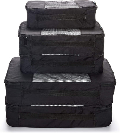 Travel Wise 5-Piece Packing Cubes Set Ripstop Nylon Pattern Design