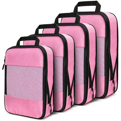 Compression Packing Cubes, Travel Organizer Bags, Compact Design for Efficient Packing